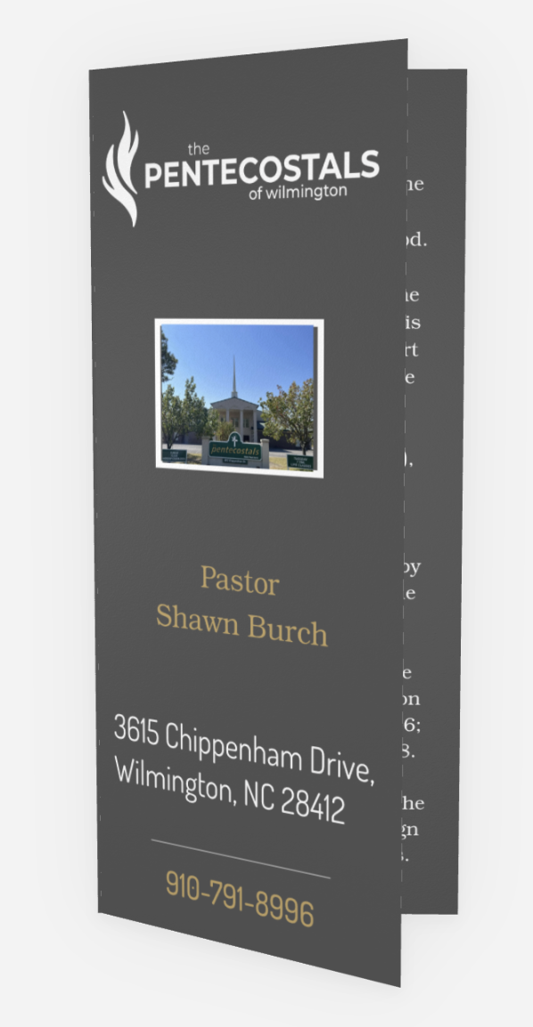 Pentecostals of Wilmington — Tri-fold Brochure Front Cover